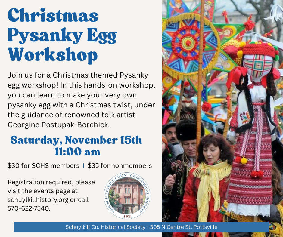 Christmas Pysanky Egg Class- Nov 21 (Non Members)