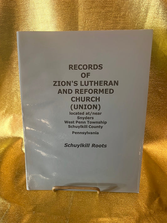 Records of Zions Lutheran and Reformed Church (Union) - B177