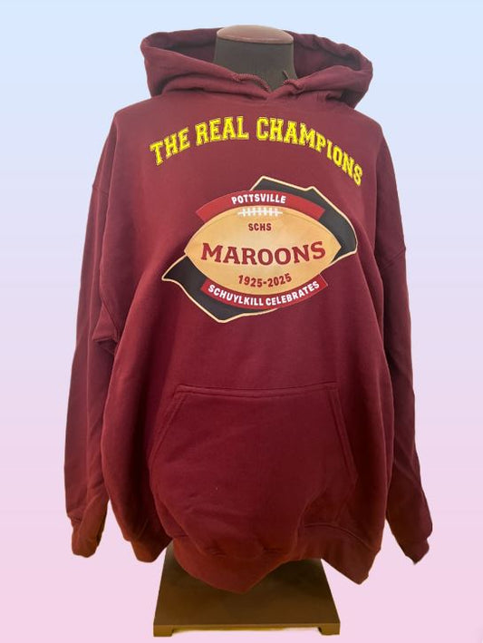 Pottsville Maroons "The True Champions" hoodie Sweatshirt - 2XL - S933