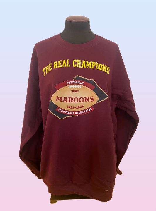 Pottsville Maroons "The True Champions" crewneck Sweatshirt - 2XL - S931