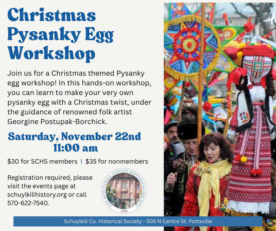 Christmas Pysanky Egg Class- Nov 22 ( Members)