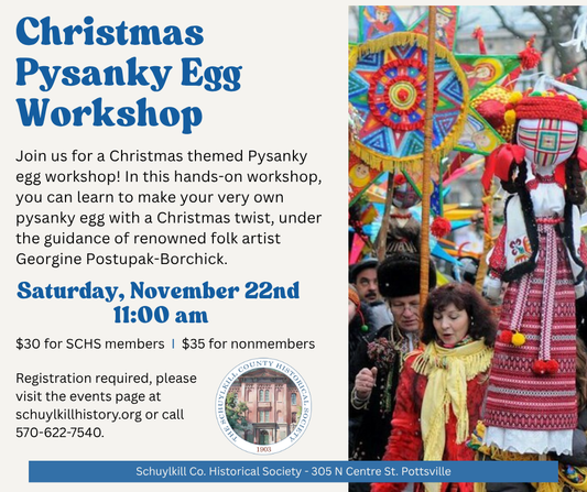 Christmas Pysanky Egg Class- Nov 22 (Non Members)