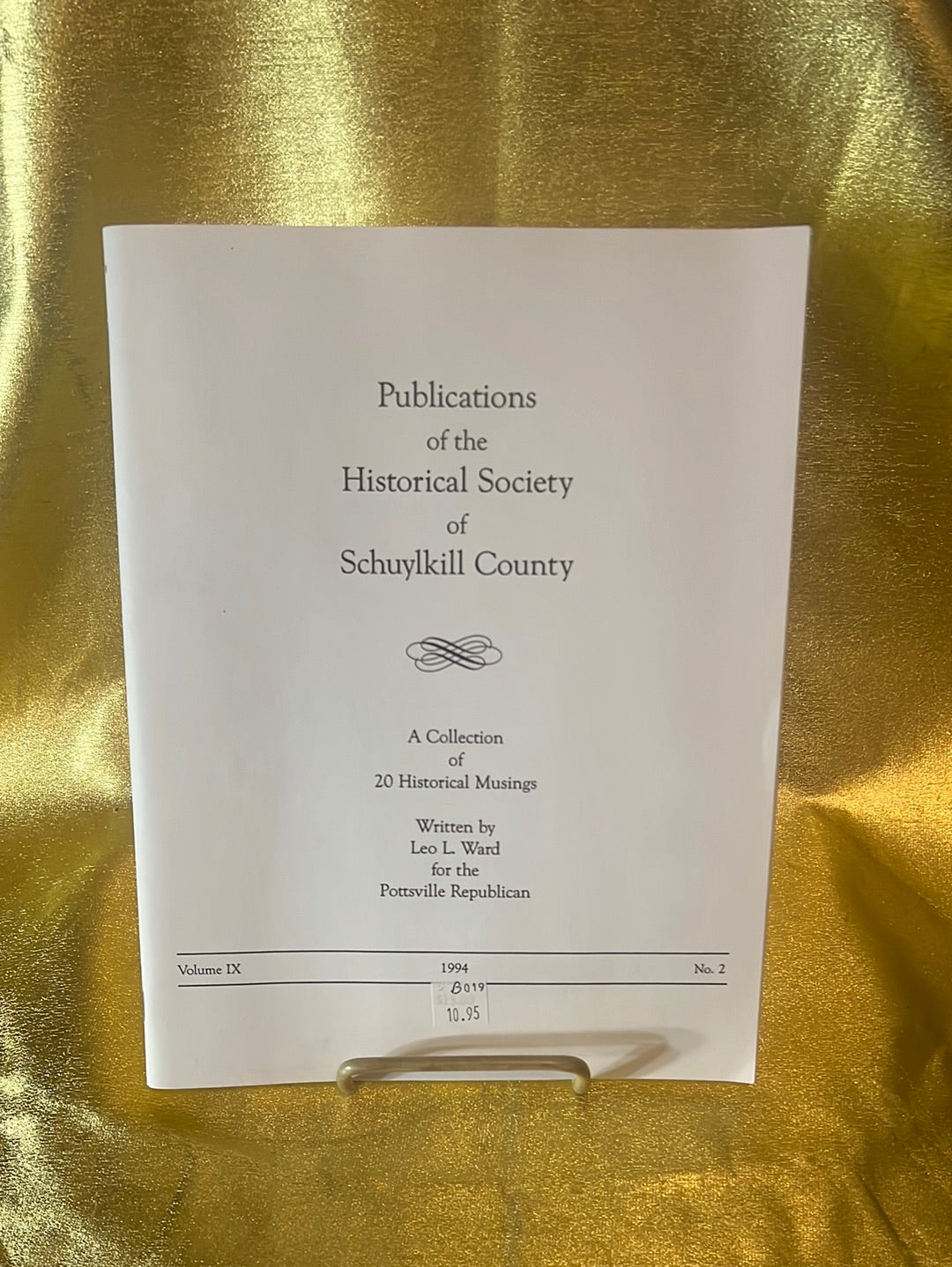 Publications of the Historical Society of Schuylkill County - B019