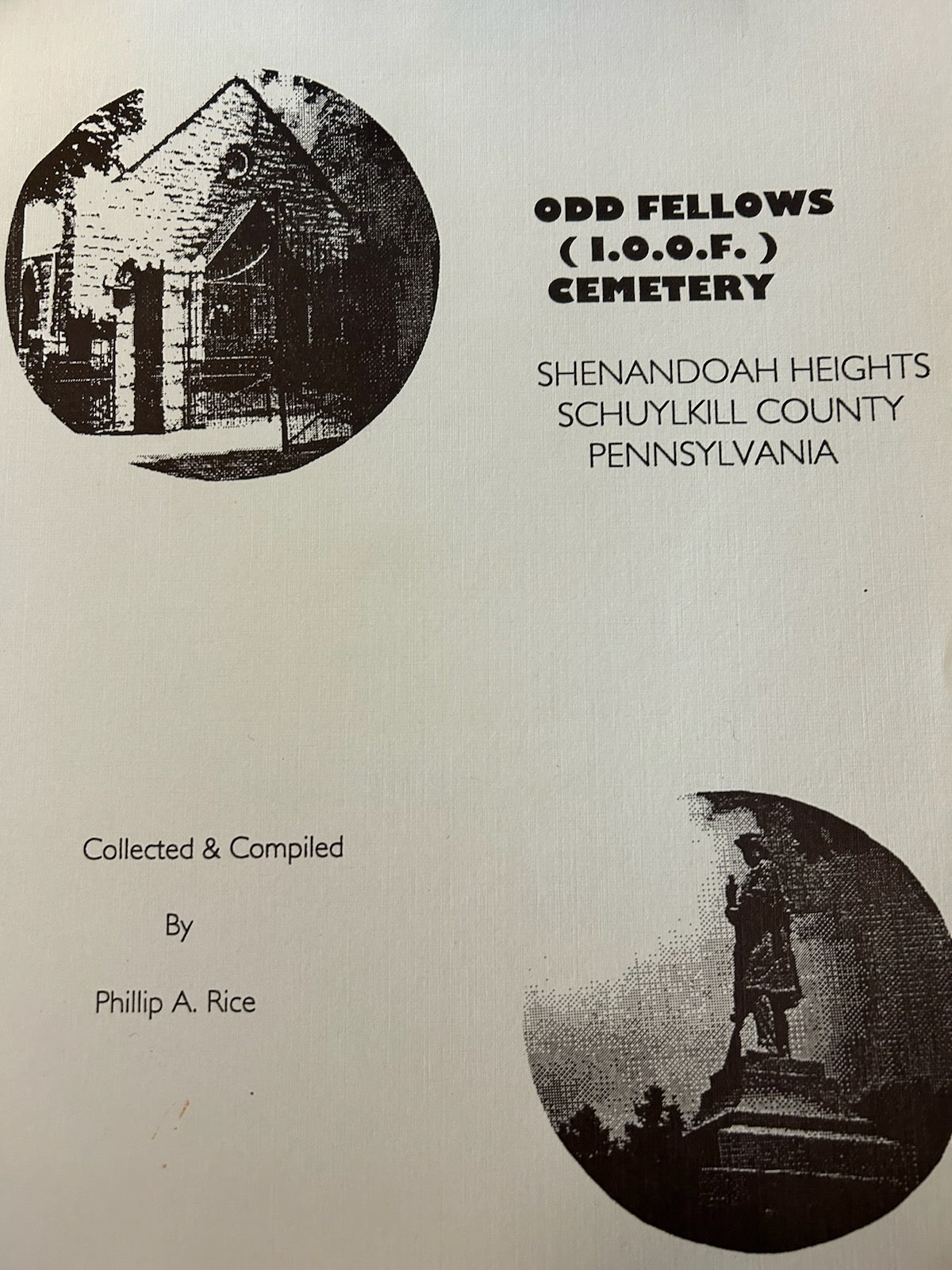 Odd Fellows Cemetery Shenandoah Heights Schuylkill County