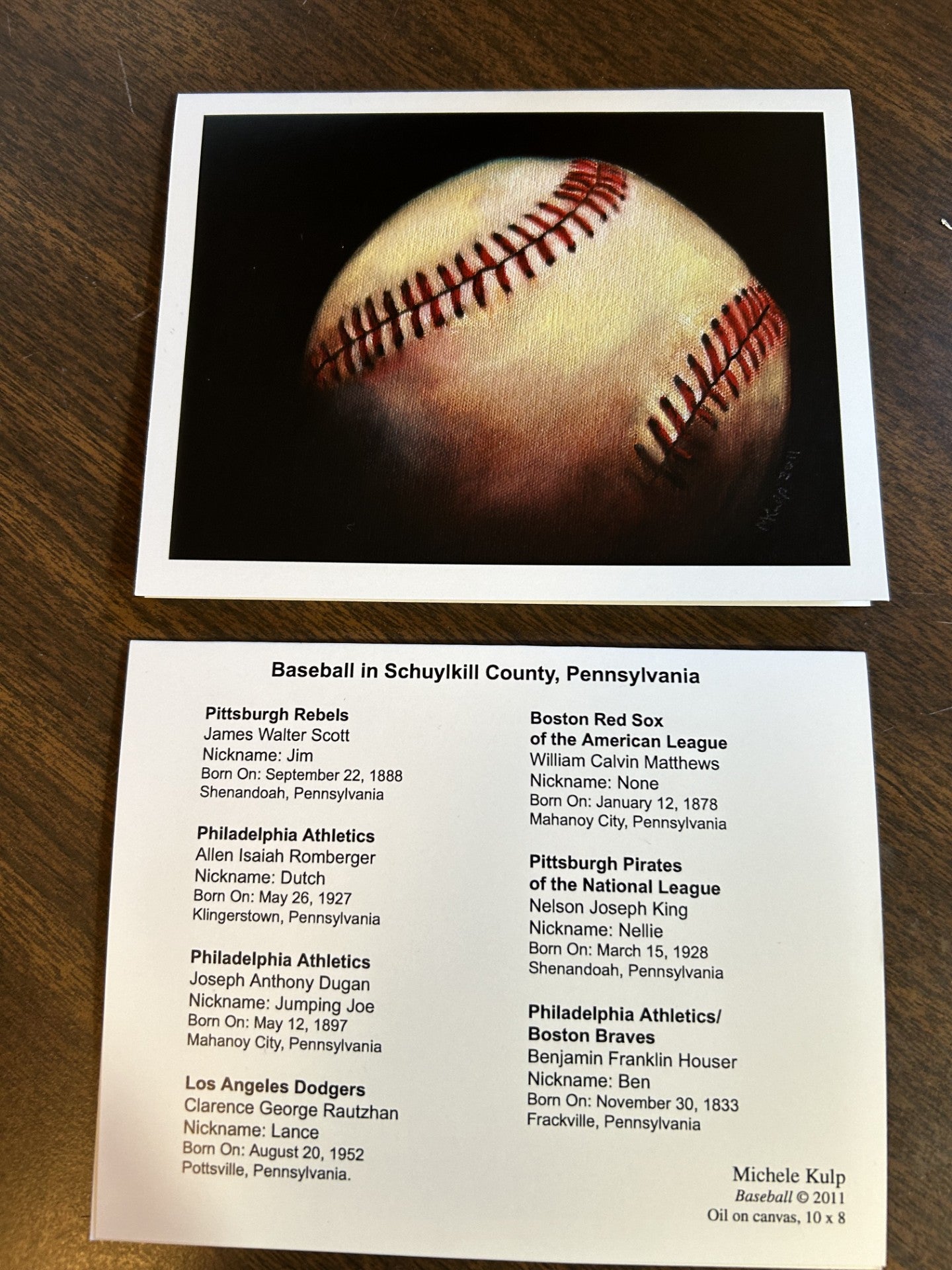 Baseball Note Cards - P091